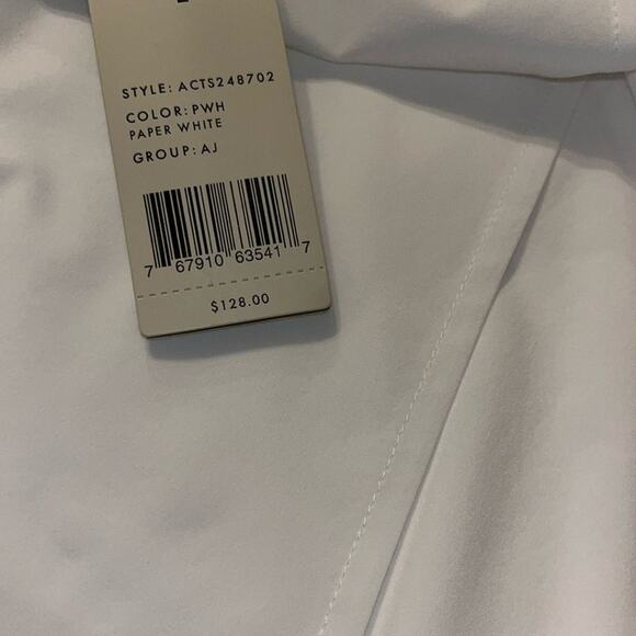 NIC+ZOE TECH STRETCH FAUX WRAP Golf Athletic SKORT in Paper White Size L - Picture 4 of 5